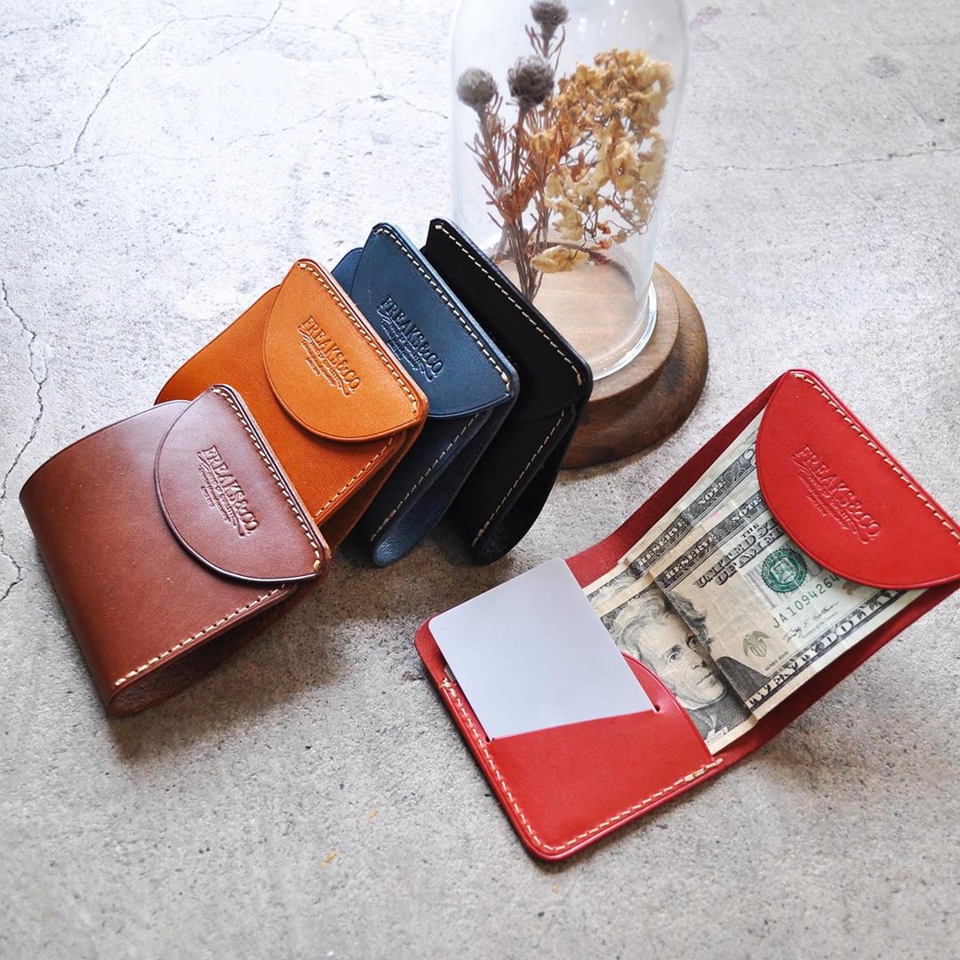 Wallet Money Clip Tochigi Leather 5 Colors | Genuine Leather Card Storage No Coin Purse - 皮夹/钱包 - 真皮 蓝色