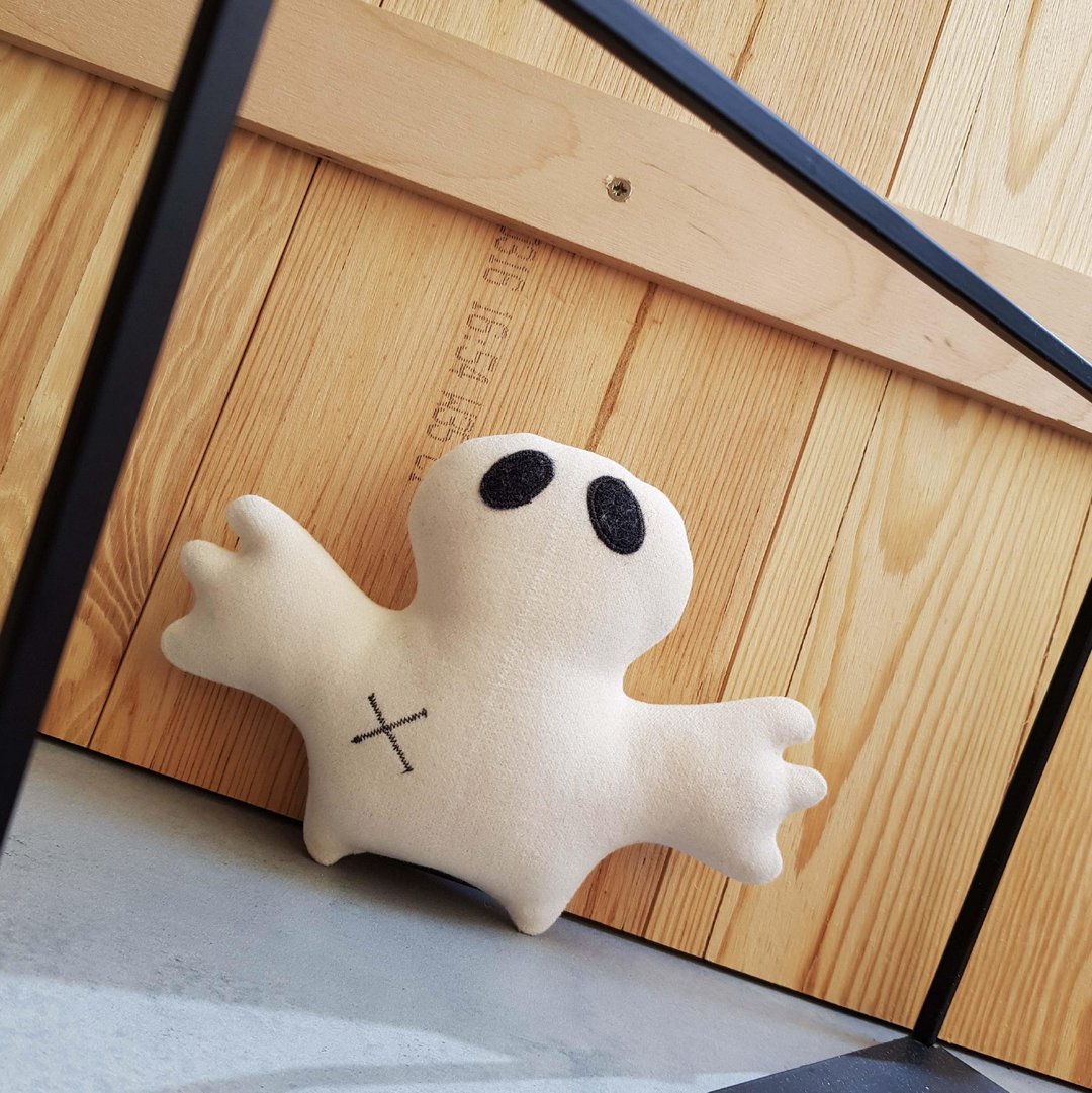 white ghost sewing pattern pdf tutorial in english halloween doll pattern - 手工艺教程/工具书 - 其他材质 