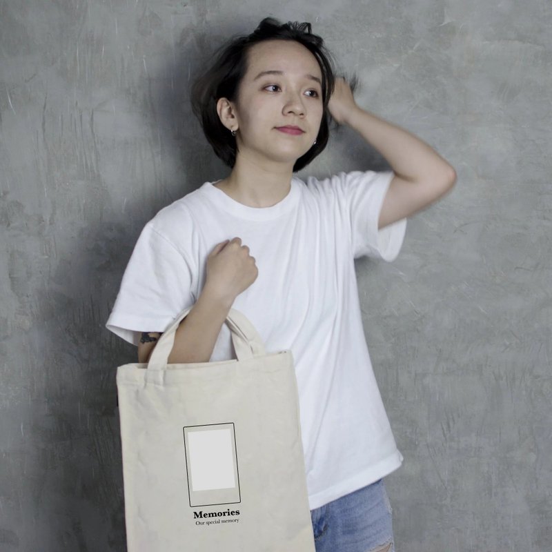 【定制化礼物】【毕业季系列】回忆模板 | 直式帆布包 - 手提包/手提袋 - 棉．麻 多色