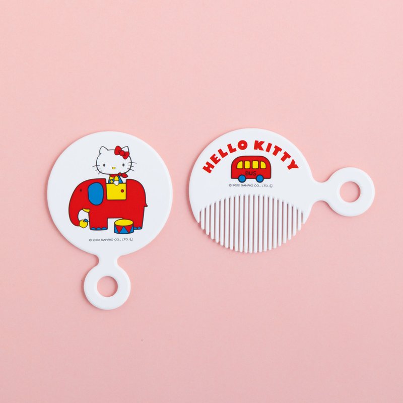 Hello Kitty 复古经典款收藏志 第九期 镜子&梳子组 - 彩妆刷具/镜子/梳子 - 塑料 白色