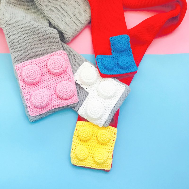 LEGO 围巾 三原色 红黄蓝 儿童版 - 其他 - 棉．麻 多色