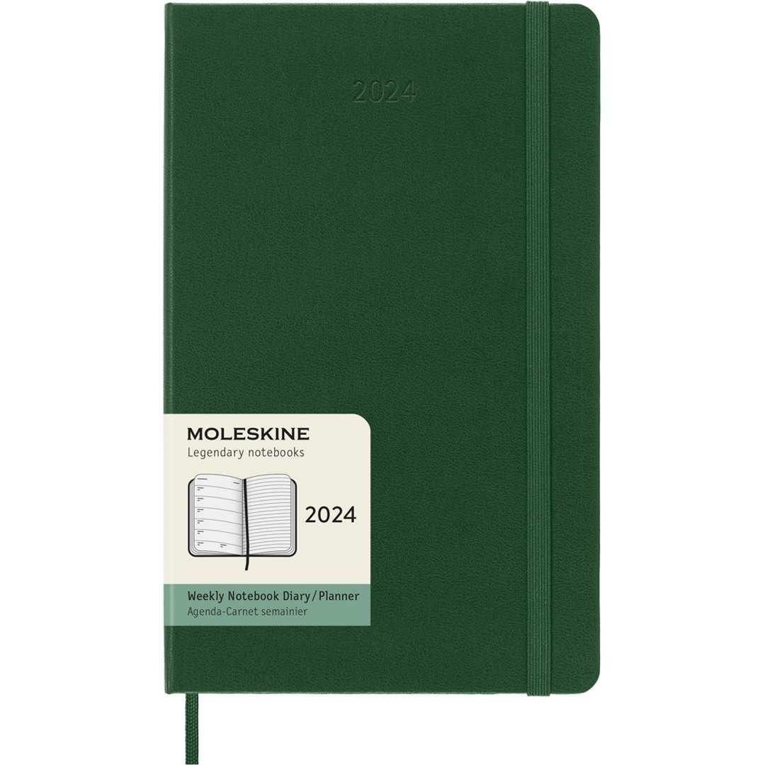 _勿上架_MOLESKINE 2024 周记手帐 12M 硬壳 L 型 绿 烫金服务 - 笔记本/手帐 - 纸 绿色