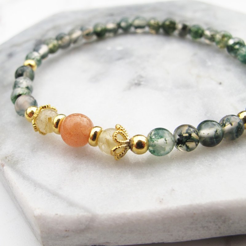 【水晶手串】纯粹|招贵人桃花x开运x招财 纯银水晶手链|大员囡仔 - 手链/手环 - 半宝石 多色