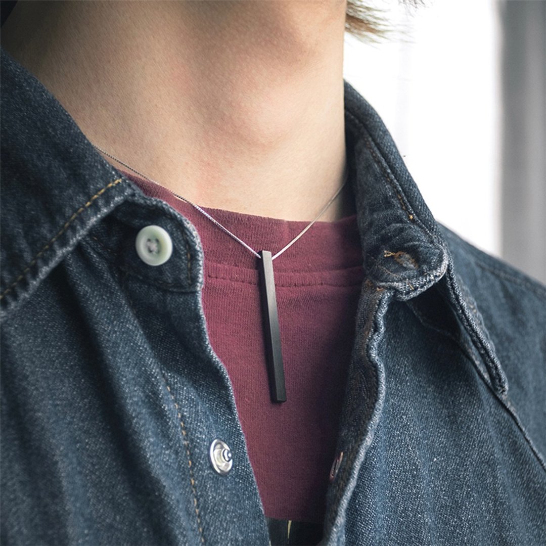 渡 奇巧人原创手工项链紫光檀简约项链个性情侣礼物饰品 - 项链 - 其他材质 