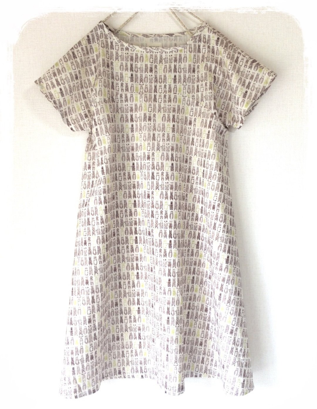 Animals of flare dress: Choco - 洋装/连衣裙 - 棉．麻 咖啡色