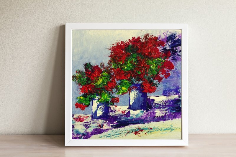 两束花 - 墙贴/壁贴 - 棉．麻 多色