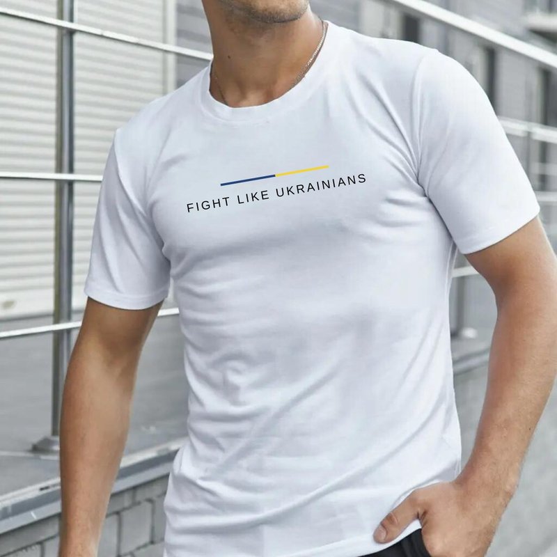 泽伦斯基衬衫像乌克兰人一样打架像泽连斯基这样的乌克兰服装 - 男装衬衫 - 棉．麻 多色
