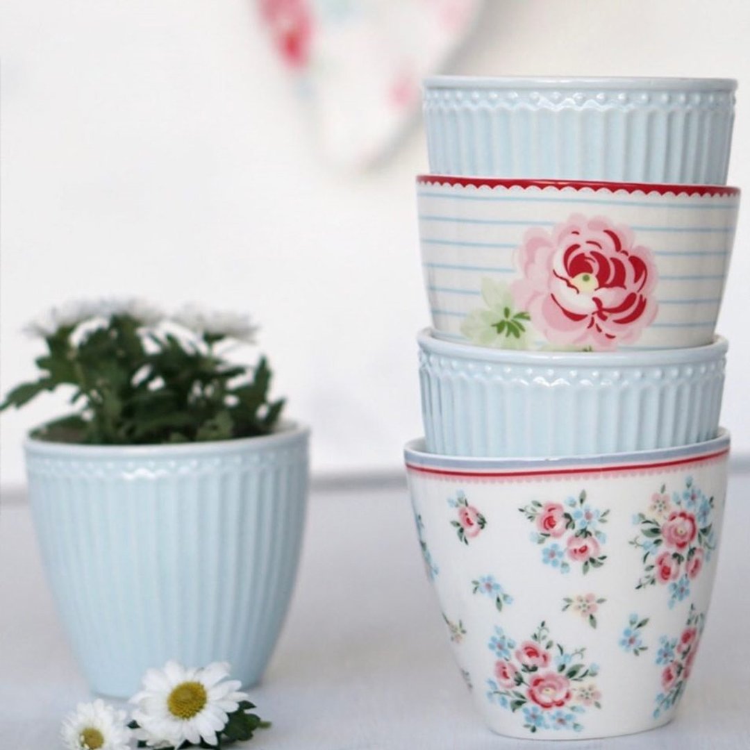 丹麦GreenGate Alice pale 拿铁杯  / 共4色 - 其他杯子 - 瓷 蓝色