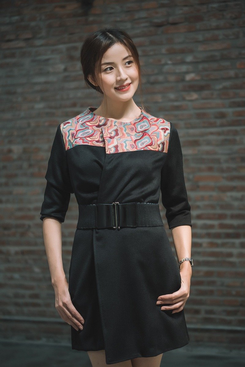 太阳城 - 女装休闲/机能外套 - 羊毛 黑色