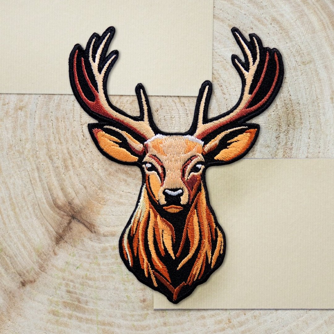 【刺绣布贴】鹿头壁饰 Deer Head Wall Décor - 其他 - 绣线 