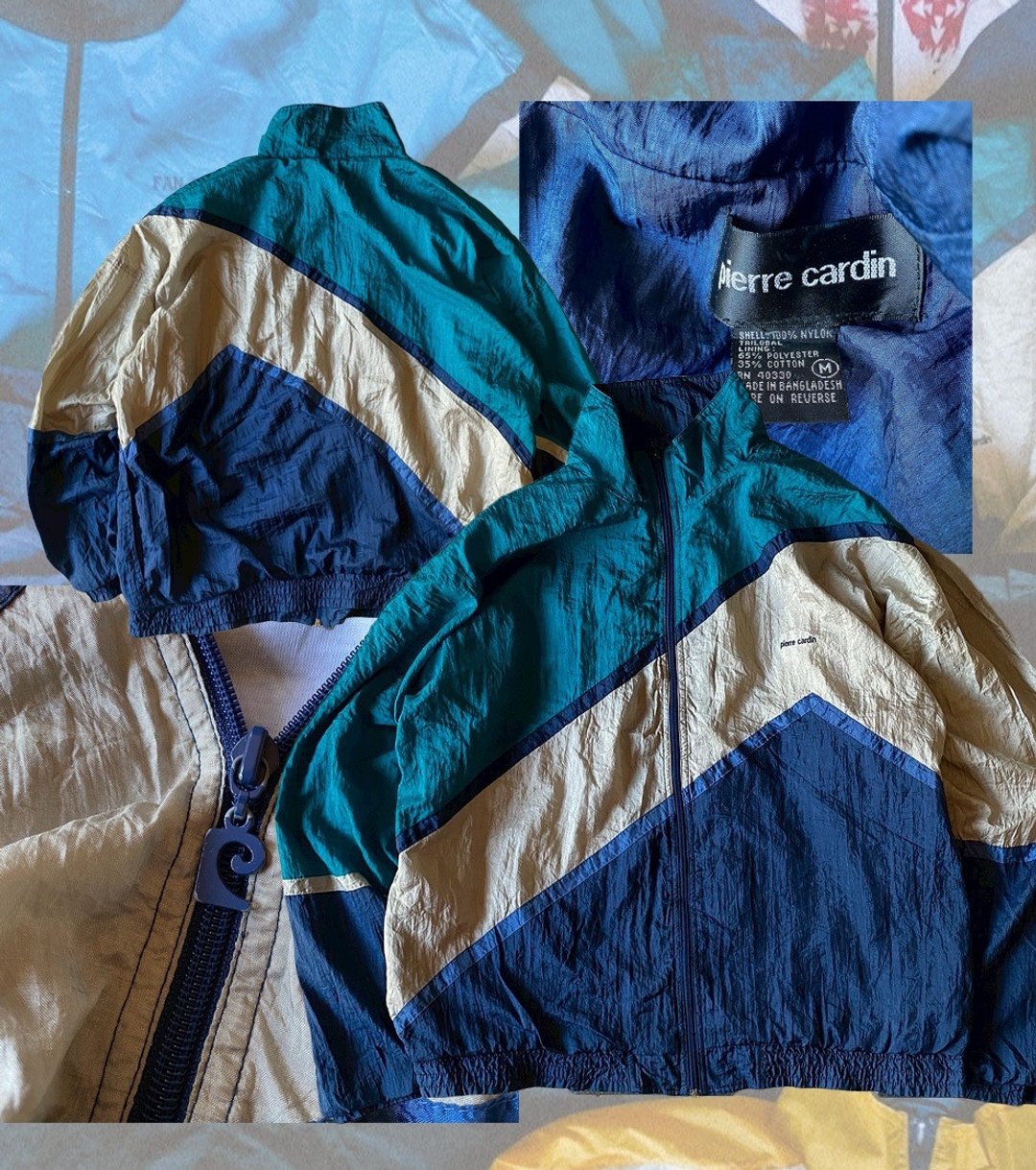--两光师选物--皮尔卡登拼接防风外套 - 男装外套 - 其他材质 蓝色