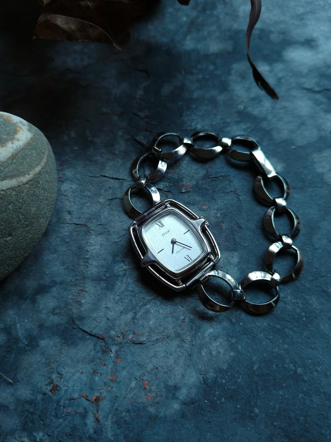 Dior 稀有款 手链带古董表 机械手上链表 manual winding - 女表 - 其他金属 银色