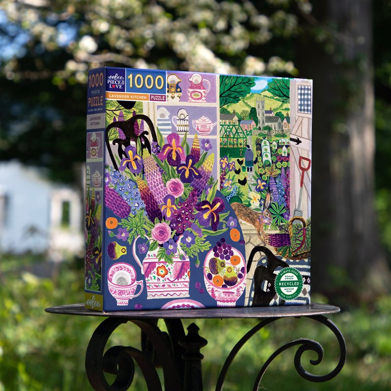 eeBoo 1000片拼图 - 薰衣草厨房 Lavender Kitchen 1000 Piece - 拼图 - 纸 紫色