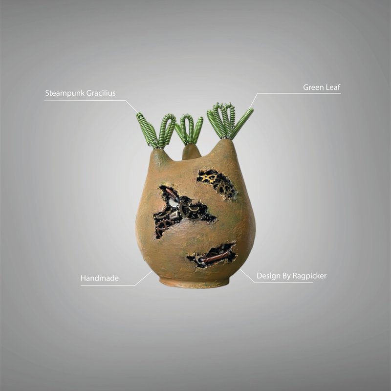 蒸汽庞克 象牙宫 V3 不含盆器 - 玩偶/公仔 - 聚酯纤维 黑色