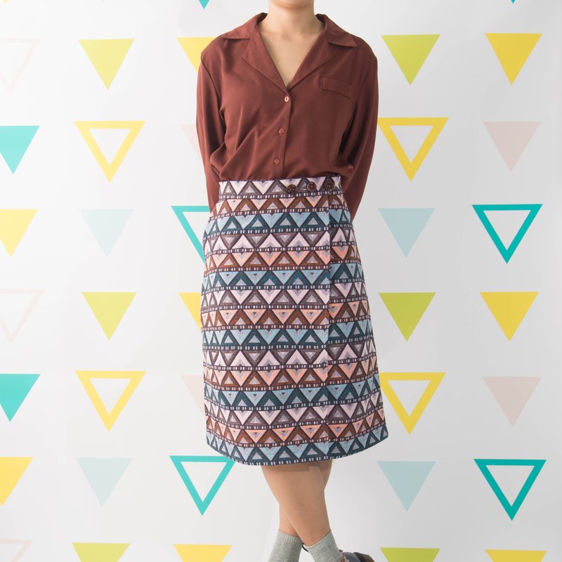 PRIMO裹身半裙 - 粉红 - 裙子 - 棉．麻 粉红色