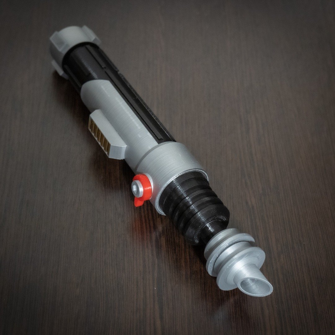 Ezra Bridger second lightsaber hilt | Star Wars Cosplay Prop - 摆饰 - 塑料 银色