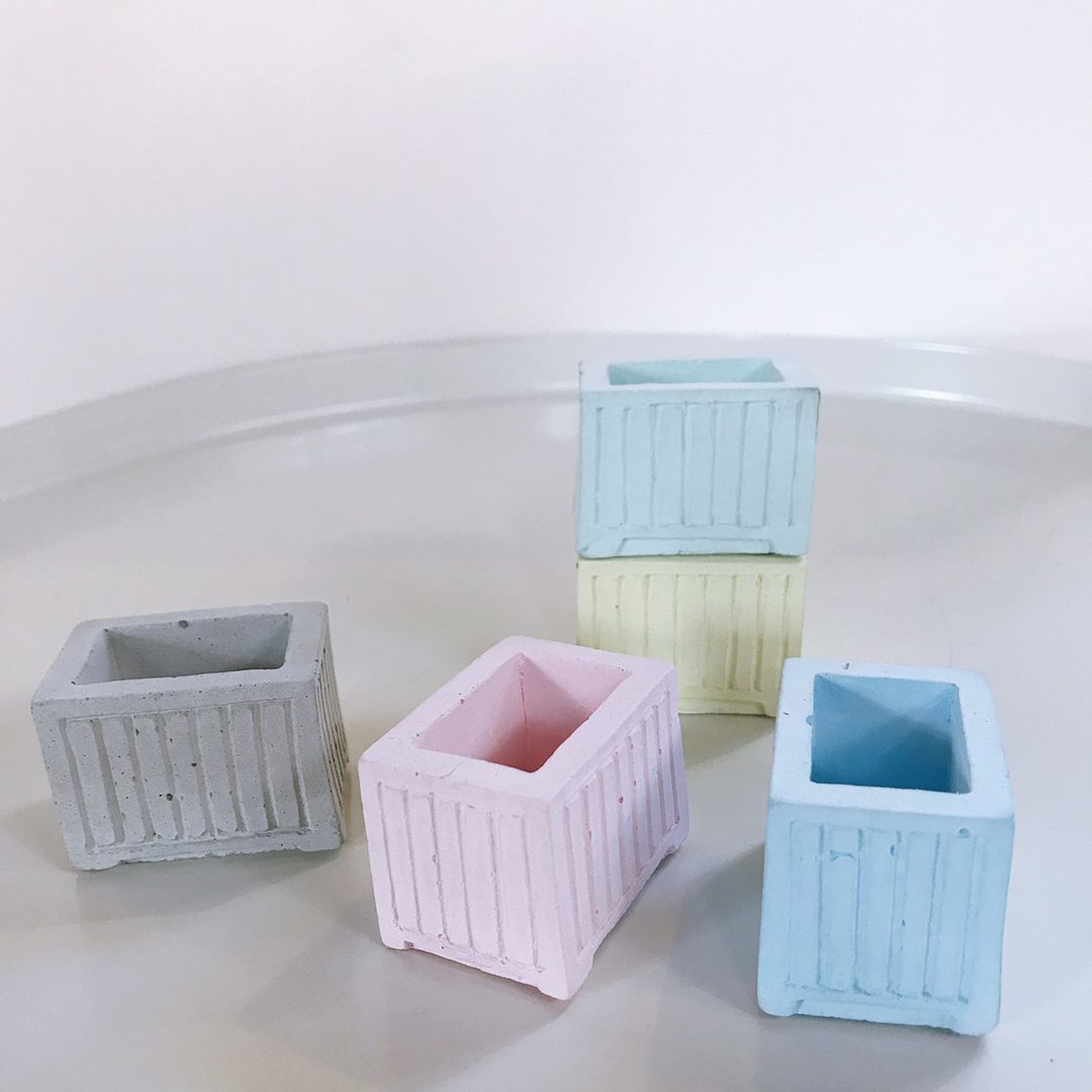 【MINI LIFE x PULP】小货柜 水泥 扩香石 摆饰 收纳 - 其他 - 水泥 多色