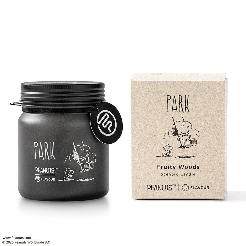 【FLAVOUR】PARK | 香氛蜡烛 | 花果木质调 - 香薰/精油/线香 - 浓缩/萃取物 黑色