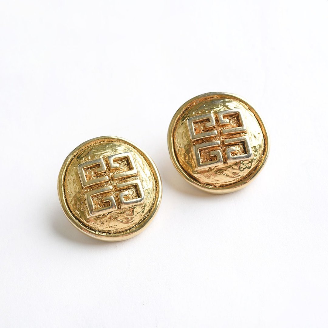 GIVENCHY 古董耳环 / Vintage 古着 - 耳环/耳夹 - 其他金属 金色
