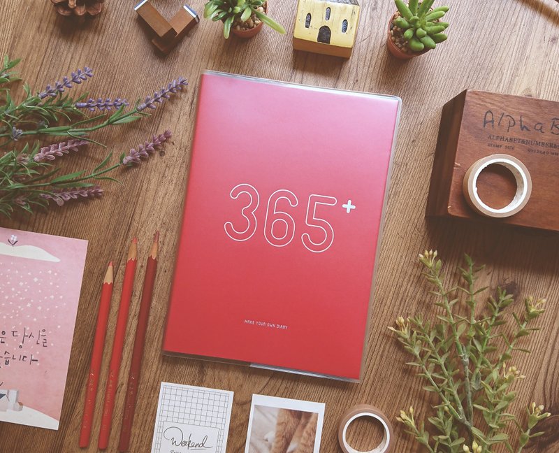 迪梦奇 365 好好记 v.2 /暗红 - 笔记本/手帐 - 纸 红色