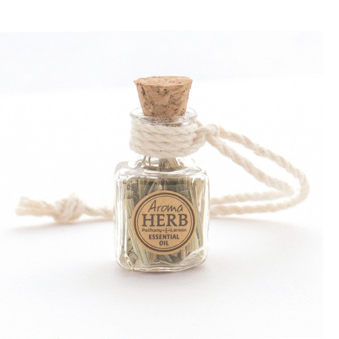 任两入 柠檬香茅恢复活力 香草精油迷你扩香吊饰 -Pethany+Larsen - 香薰/精油/线香 - 精油 透明