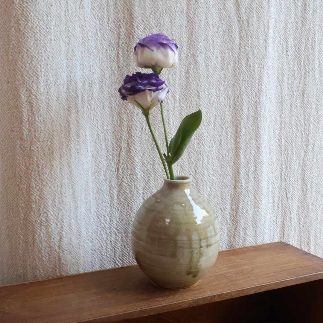漠尘之泉 柴烧陶花瓶 - 花瓶/陶器 - 陶 卡其色