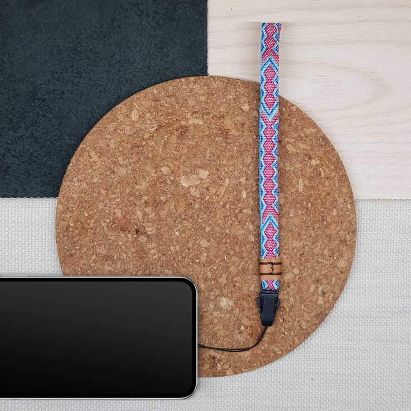 手机防摔腕带 相机防摔腕带 - 吊饰 - 其他人造纤维 粉红色