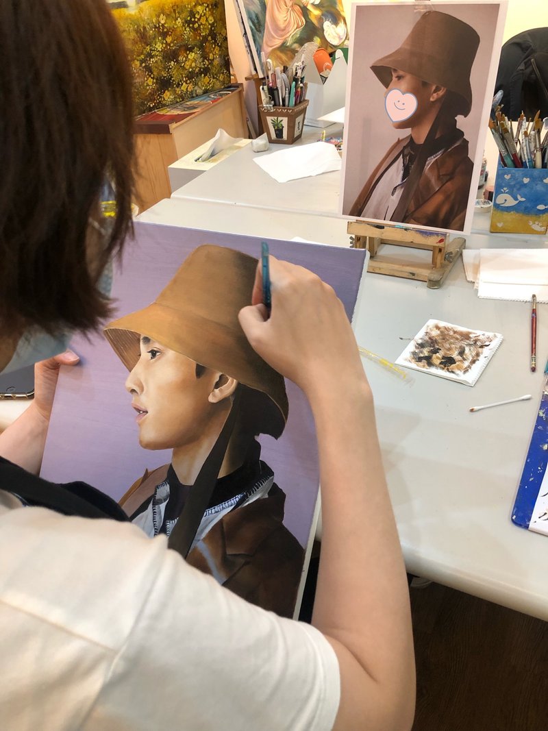 自选图教学 人物似颜绘 宠物画课程 情人节  生日礼物 下单前先询 - 插画/绘画/写字 - 棉．麻 