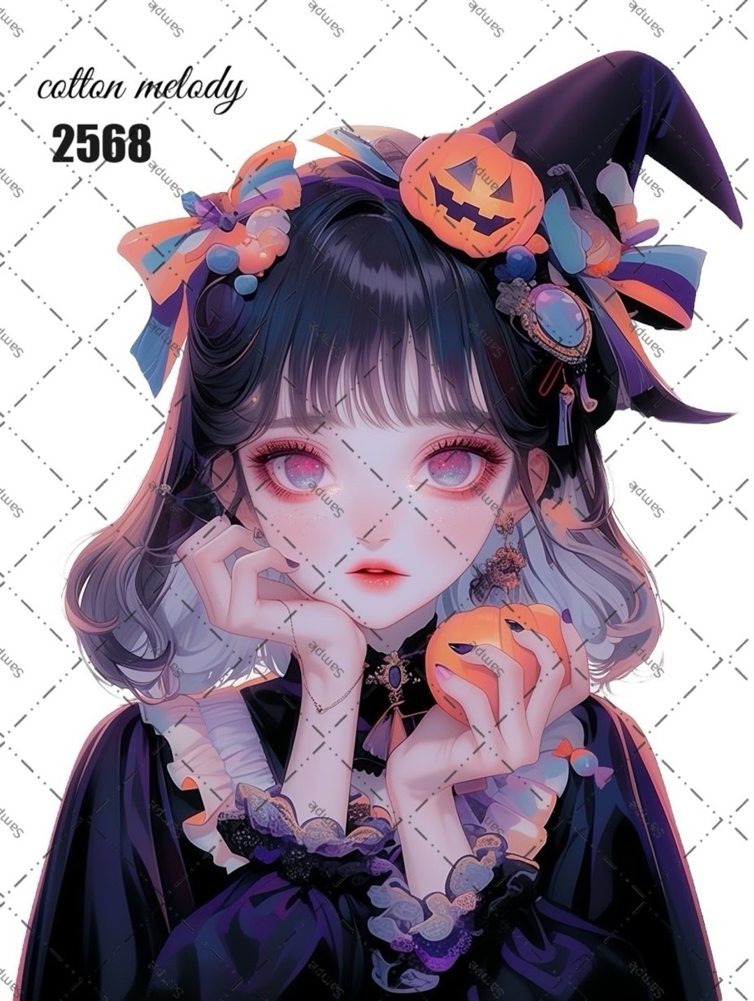 original sticker no.2568 人物贴纸 原创贴纸 原创人物贴纸 装饰贴纸 cotton melody - 贴纸 - 纸 
