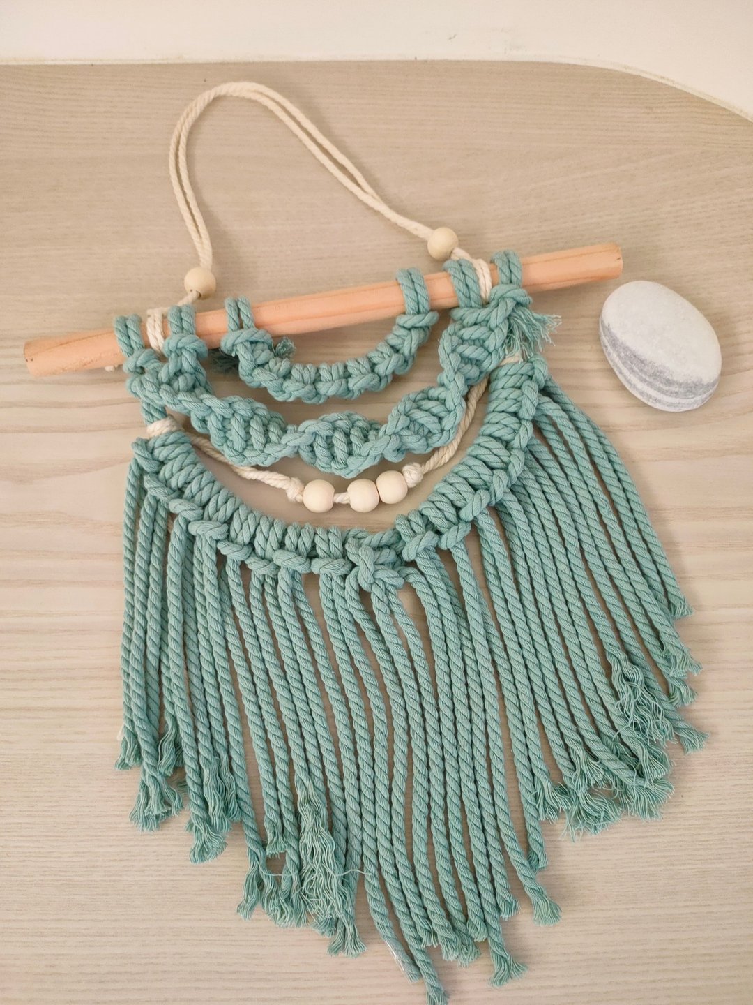 【绿宝石项链】macrame 编织/挂饰/墙饰/吊饰/圣诞/情人节礼物送礼 - 墙贴/壁贴 - 棉 