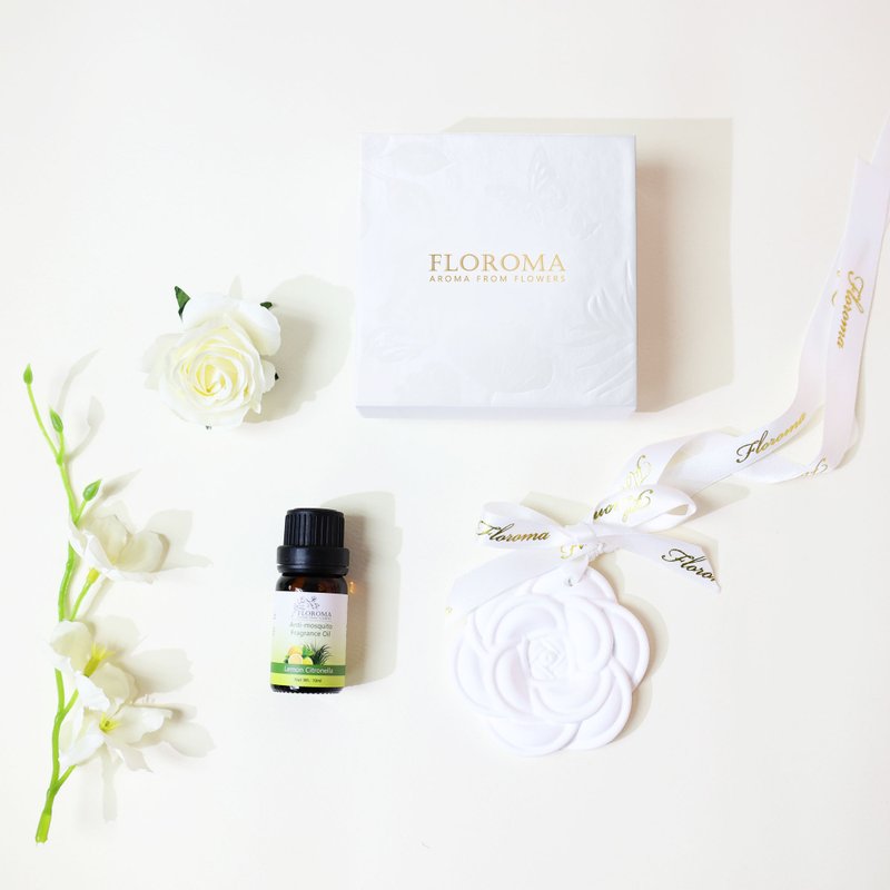 花之滴 车用扩香套装 A - 花型扩香石 + 车用精油补充装 - 香薰/精油/线香 - 其他材质 