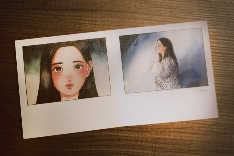 对睡眠过敏 正値她的过敏季 插画卡片 - 卡片/明信片 - 纸 