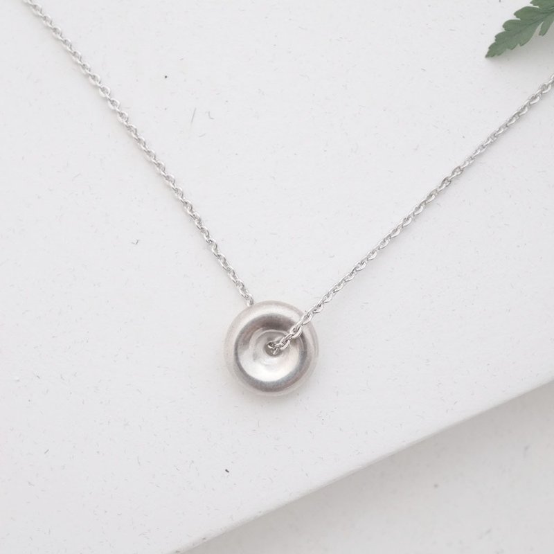 初心-回到原点。手工纯银项链 - 项链 - 纯银 银色