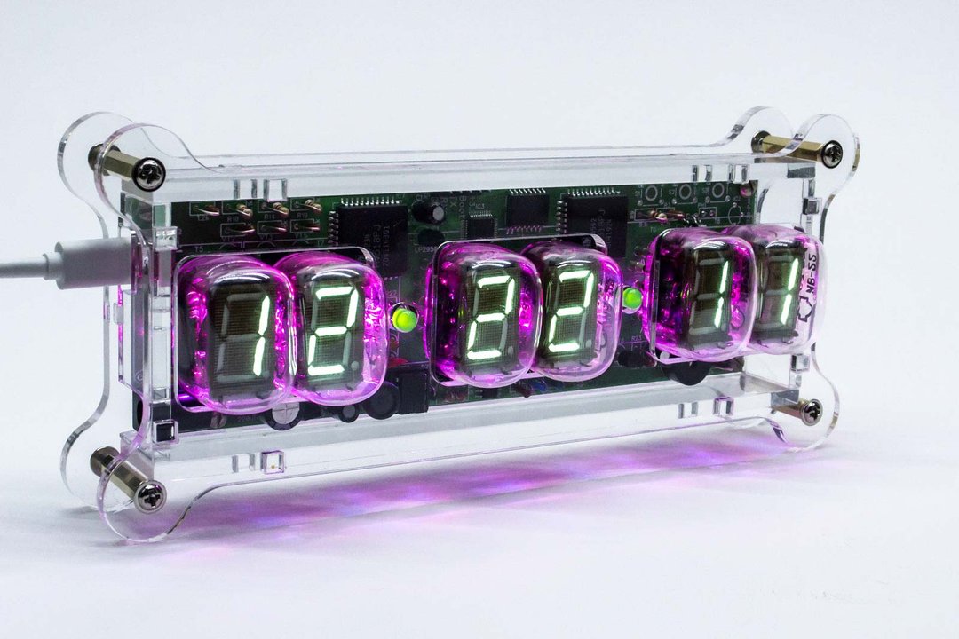 NADIA Desk Clock IV-22 VFD Tubes + Clear case + Remote + RGB Nixie Era! - 数码小物 - 塑料 透明