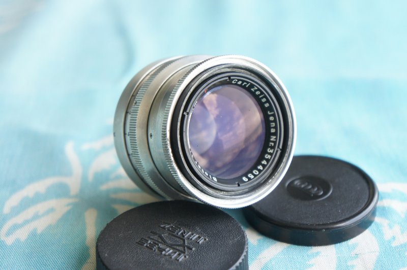 卡尔蔡司耶拿 BIOTAR 58mm f/2 镜头 红色 T 17 片 - 相机 - 其他材质 