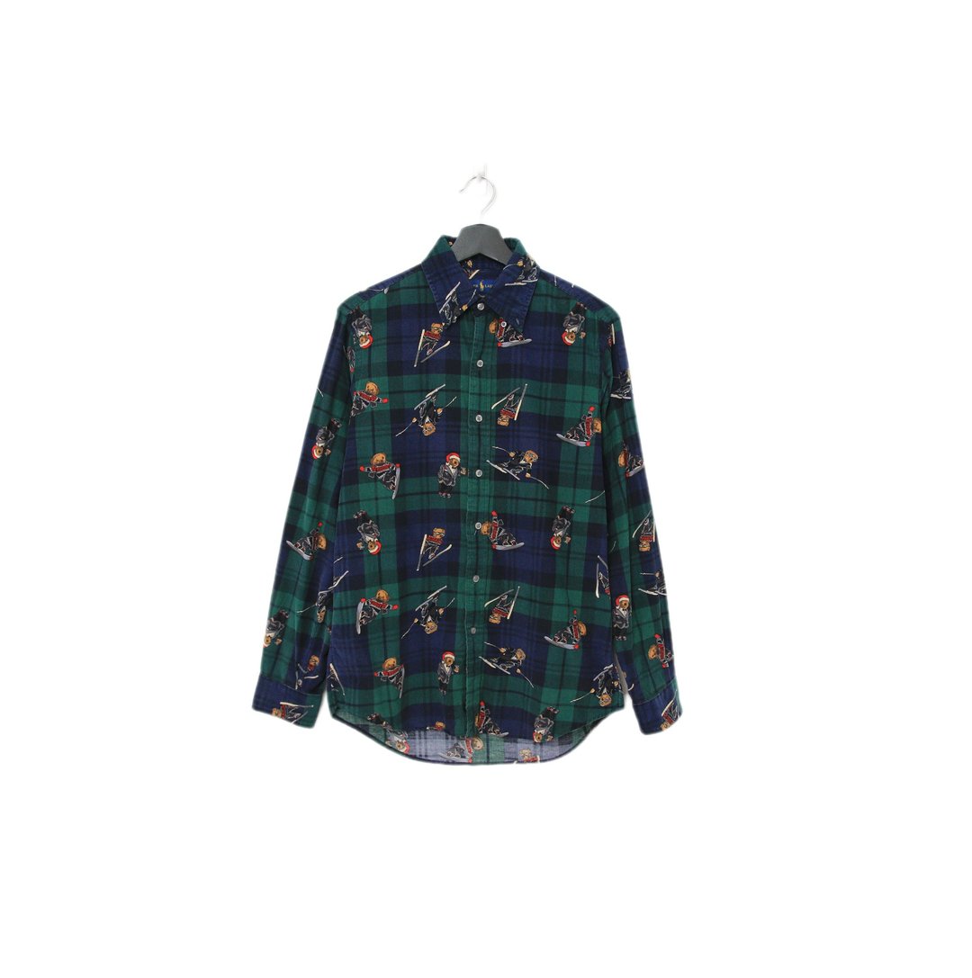 Back to Green-品牌衬衫 polo 灯芯绒 sh-22//vintage shirt - 男装衬衫 - 棉．麻 