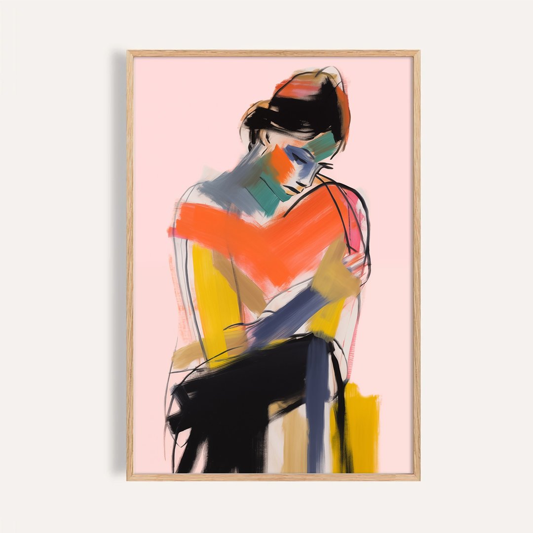 色彩沉思 Chromatic Contemplation / 抽象人物艺术挂画 海报 - 海报/装饰画/版画 - 纸 