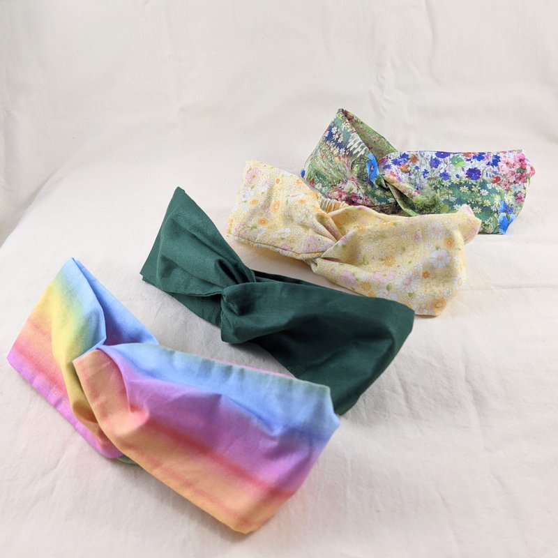 法式优雅|交叉发带|发束|发饰 - 发饰 - 棉．麻 多色