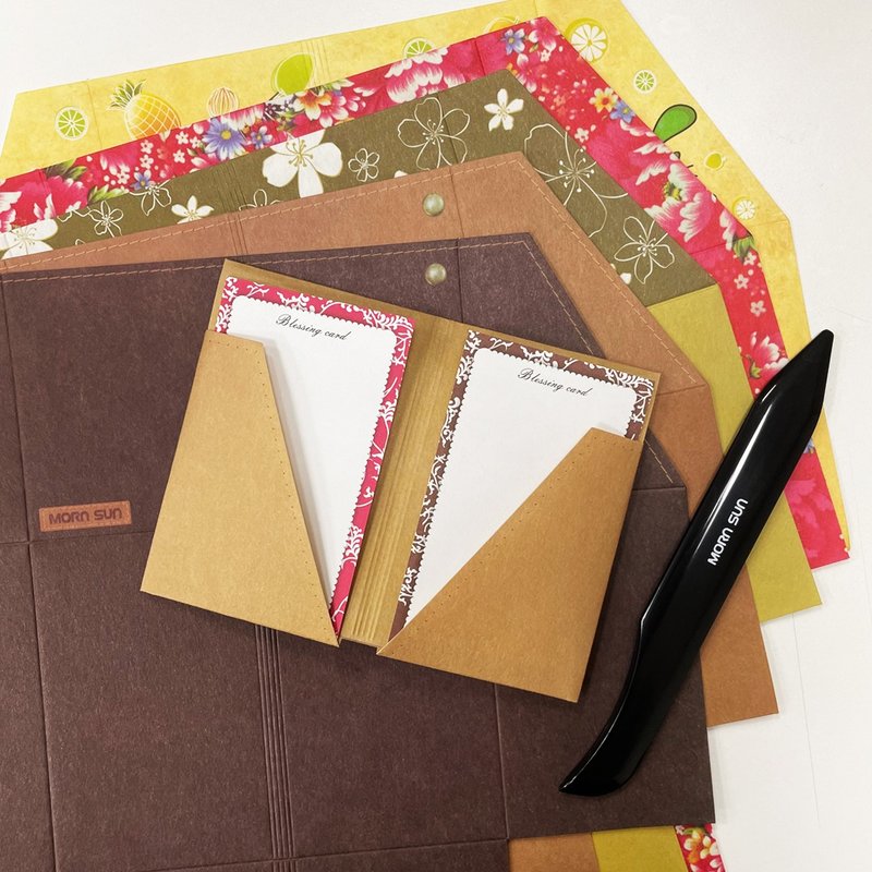 防泼水纸名片夹材料包(6张一组) 随机赠1款折纸棒  DIY手作 - 其他 - 防水材质 咖啡色
