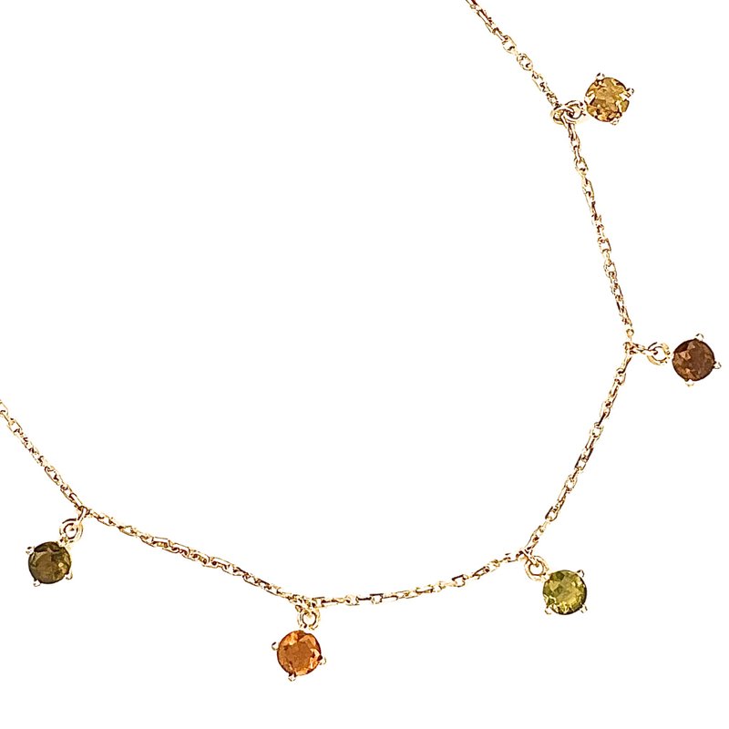 The Twinkle  - 天然彩色碧玺 18k黄金项链 - 戒指 - 贵金属 