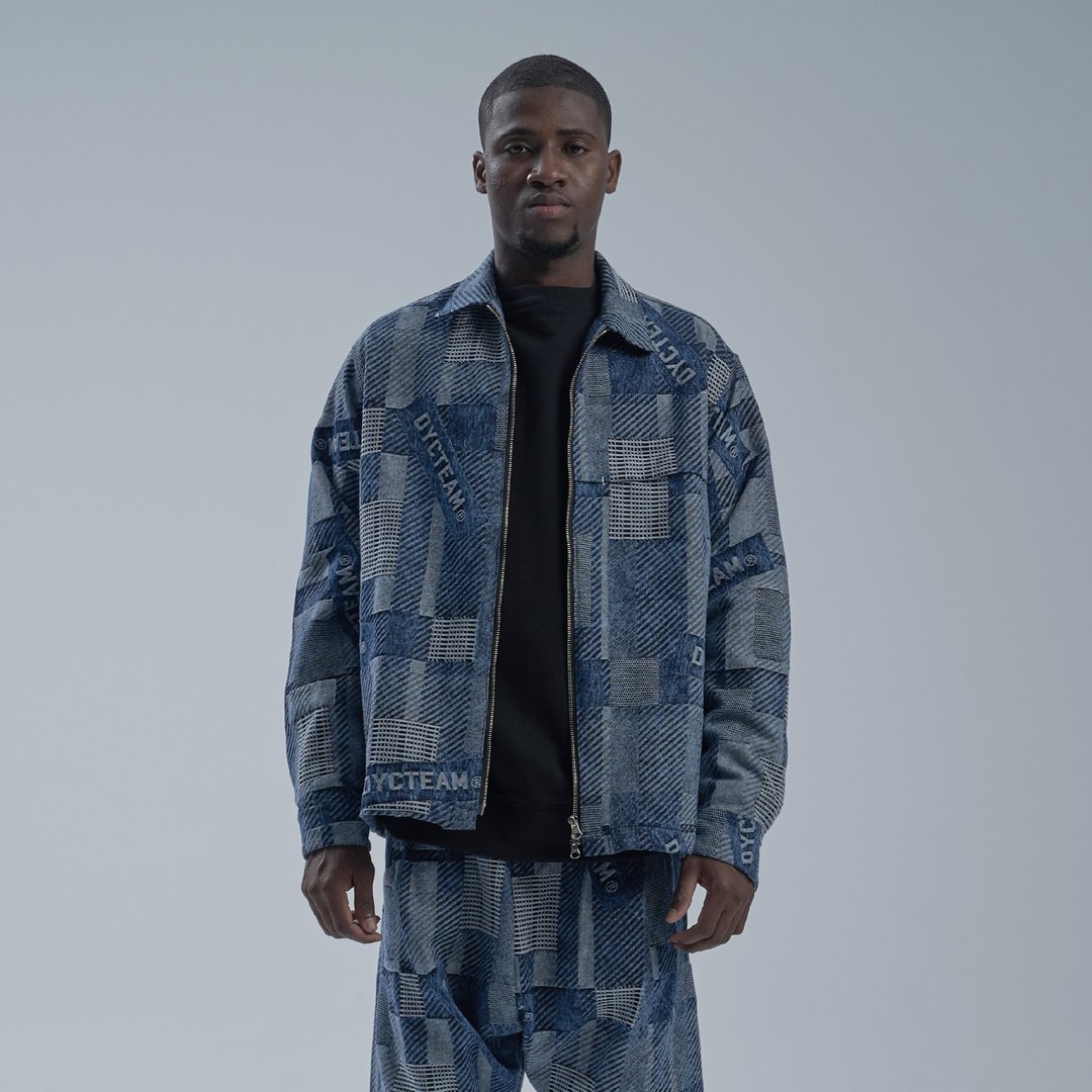 DYCTEAM - SISYPHUS / Two way zipper coat - 男装外套 - 棉 蓝色
