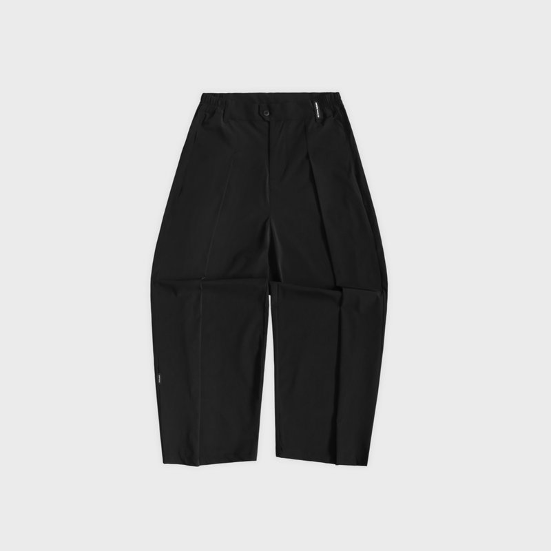 DYCTEAM - ECOYA Nylon 无水染色机能_宽松大折全长裤 - 男士长裤 - 其他材质 黑色