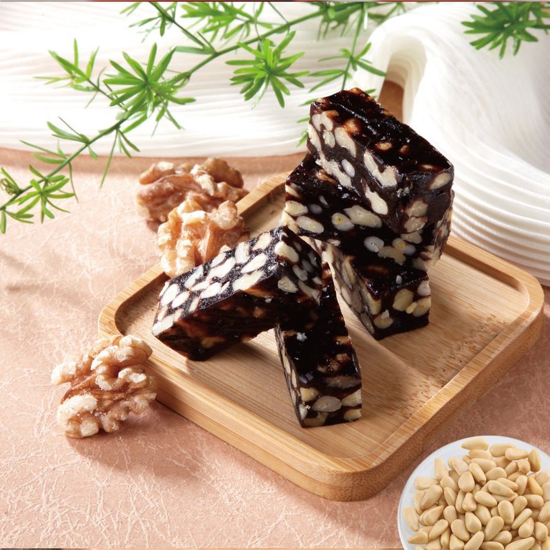 包邮【疯坚果ing】低糖高纤松子核桃糕(450g/盒)x2盒-附提袋 - 零食/点心 - 新鲜食材 咖啡色