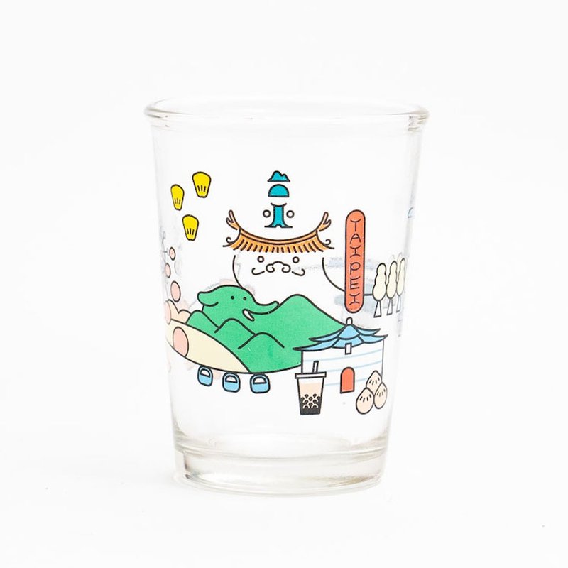台湾城市纪念啤酒杯/玻璃杯(台北特别款) 台湾纪念品/礼物 - 玻璃杯 - 玻璃 多色