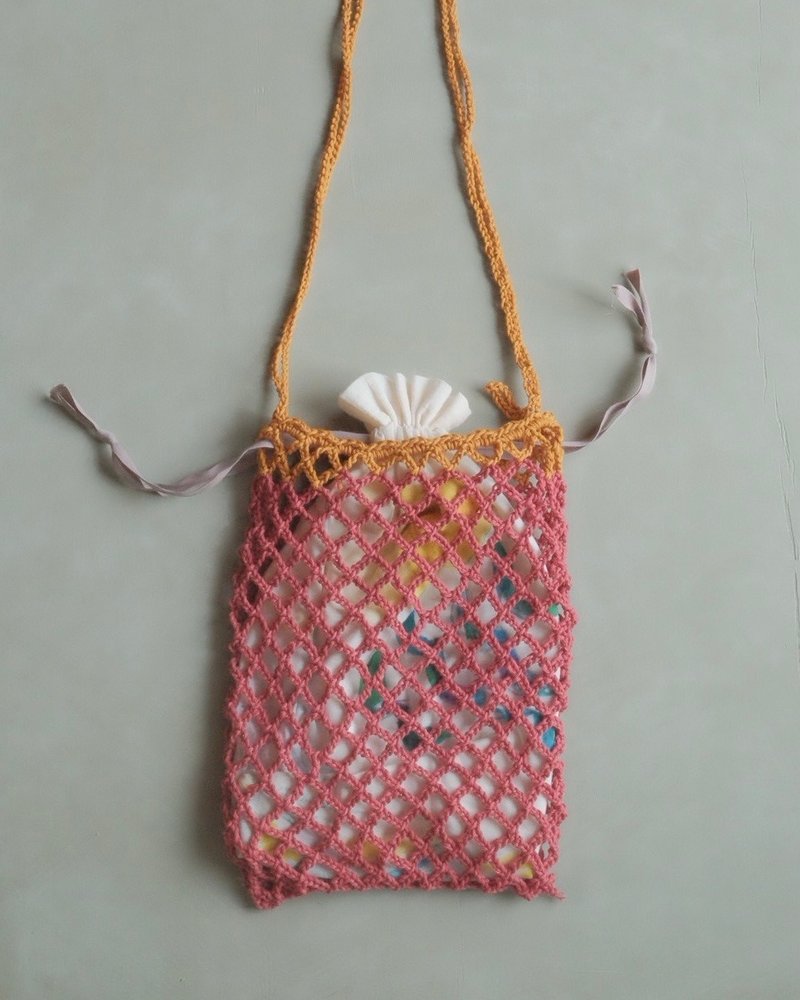 秋のデート(2)－草莓布丁蛋糕 - 侧背包/斜挎包 - 聚酯纤维 粉红色