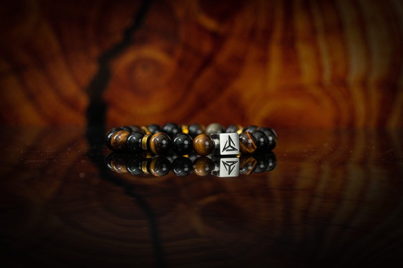 【曜虎辉】 |  黄虎眼石 金曜石  |  水晶手链 - 手链/手环 - 水晶 