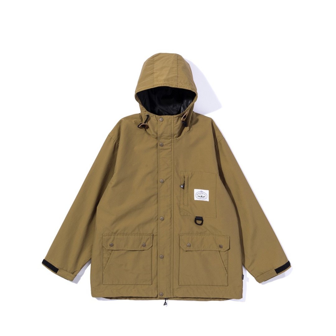 日本限定 POLER 60/40 WIDE MOUNTAIN PARKA 防水防风大衣 / 米棕 - 男装外套 - 其他材质 卡其色