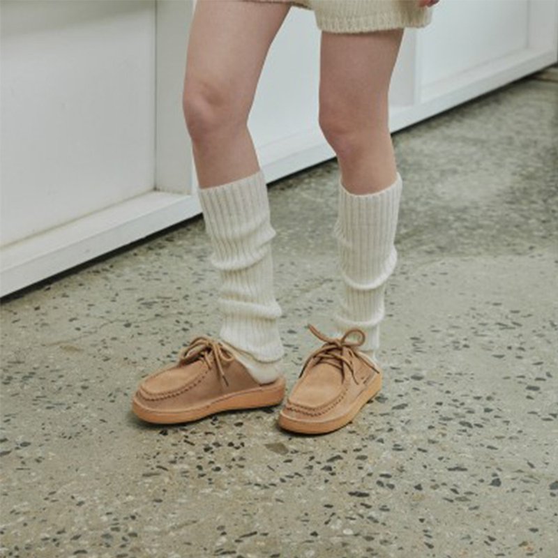 PRE-ORDER 韓國品牌 MACMOC Roo 穆勒鞋 CAMEL BEIGE - 女款短靴 - 其他材质 白色