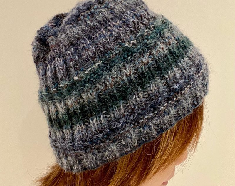 毛线帽  段染毛线帽 (可机洗) - 帽子 - 羊毛 