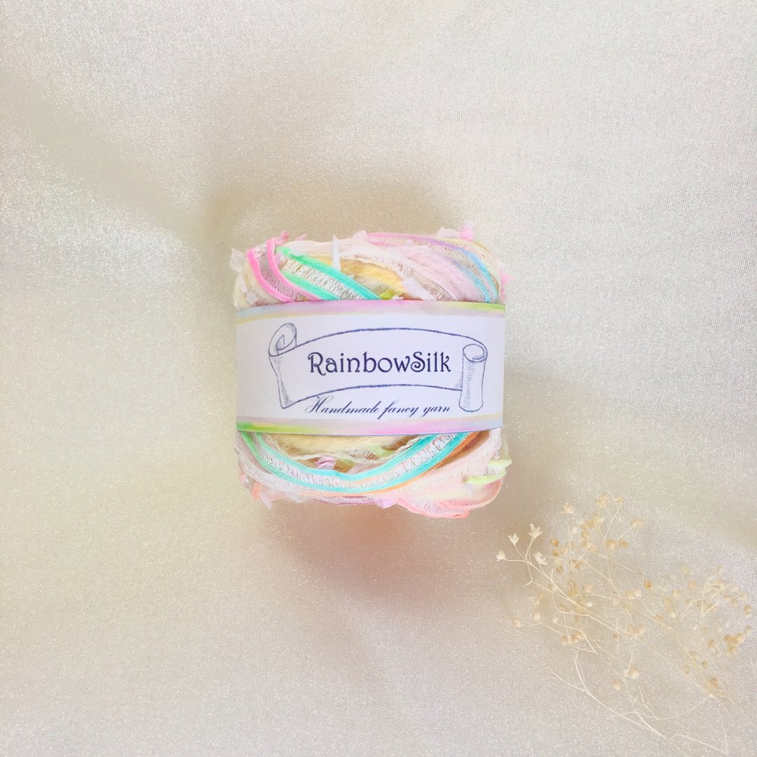 【handdyed yarn/ rainbow/ DIY/ craft material/ handmade/ colorful/ wool/ ribbon】 - 编织/刺绣/羊毛毡/裁缝 - 其他材质 多色